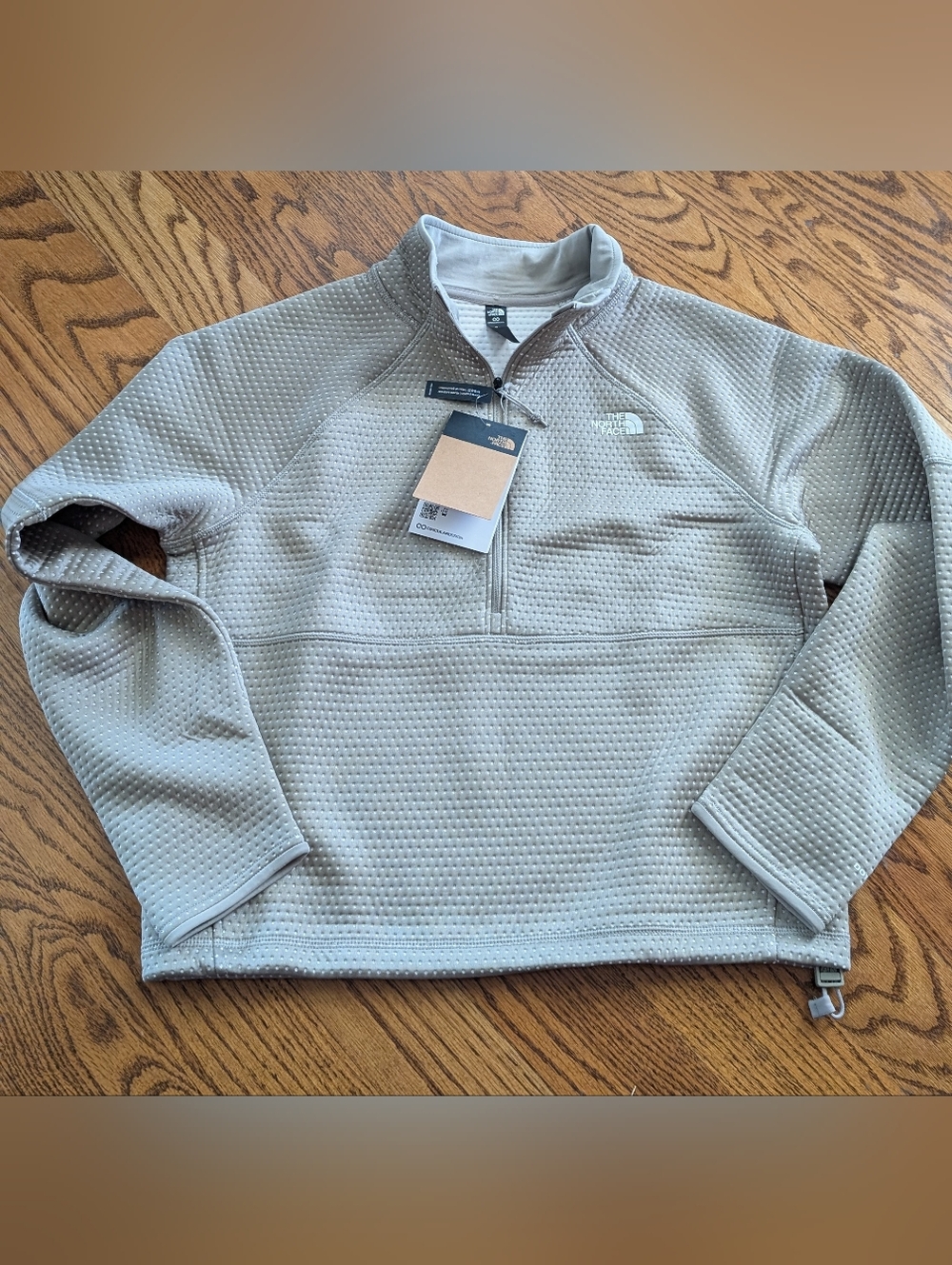NEW! Women's The North Face Dot Knit Thermal 1/4 Zip Size Small
